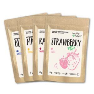 freeze-dried strawberry, freeze-dried blueberry, freeze-dried raspberry, freeze-dried mango