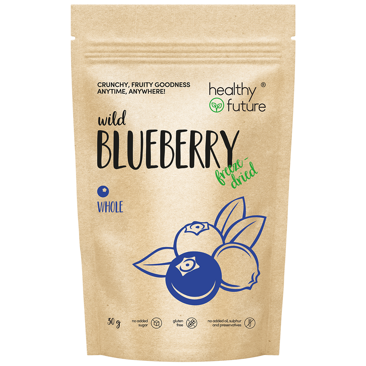 Freeze-dried wild blueberry