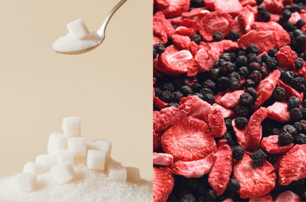 Naturally Occurring Sugar vs Added Sugar, Freeze-Dried Fruits