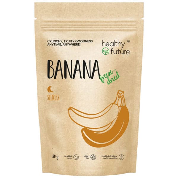Freeze Dried Banana 30g | 100% Natural | Healthy Future