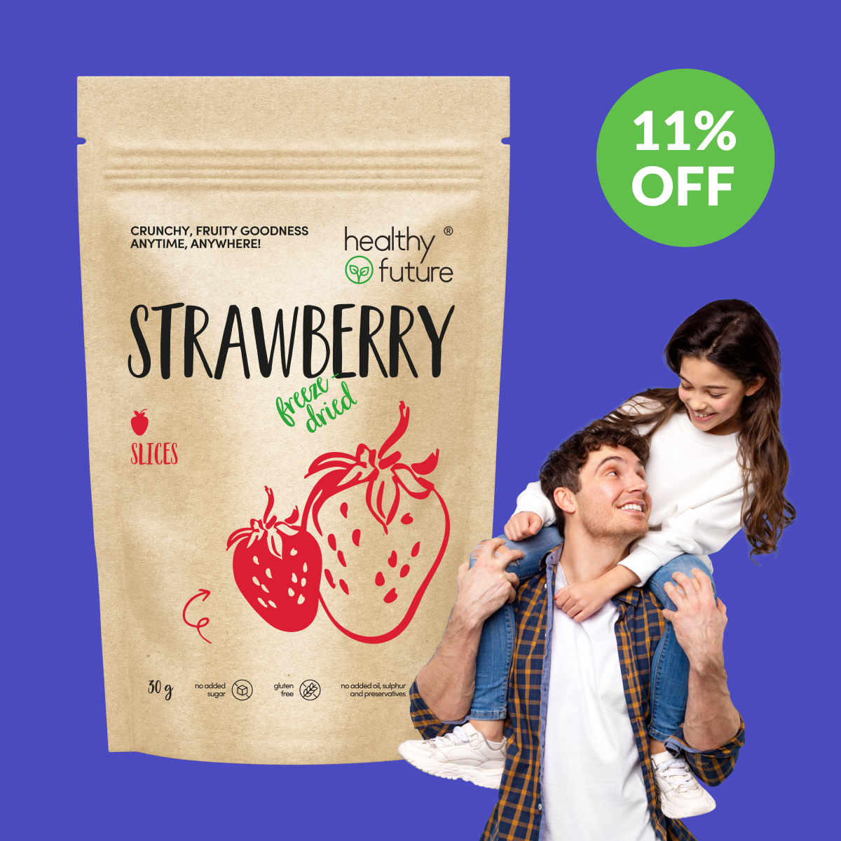 Father's Day, Gift, Freeze Dried Fruits, Freeze Dried Strawberry