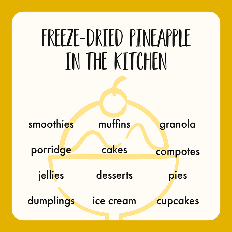 Freeze Dried Pineapple Chunks - Image 8